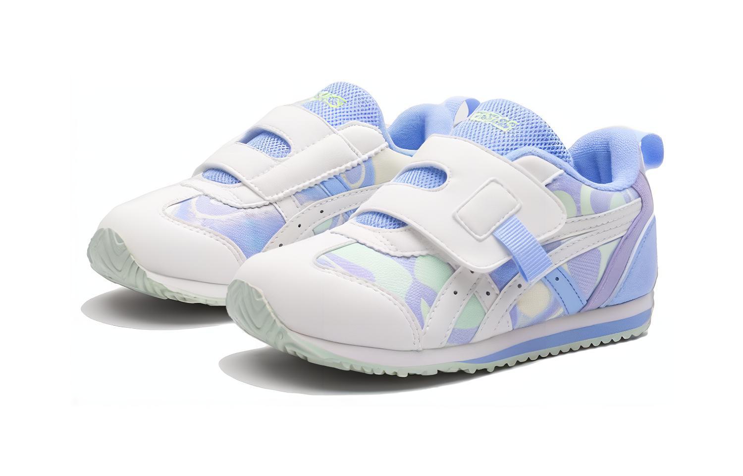 Lookbook 中童 Asics Idaho Mini 百搭休閒 輕鬆舒適 減震耐磨 低筒 兒童跑步鞋 藍白色