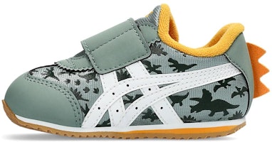 (Toddler) ASICS Idaho Baby KT-ES D 'Dinosaur Park - Khaki' 1144A325-300 (Toddler) ASICS Idaho Baby KT-ES D 'Dinosaur Park - Khaki' 1144A325-300