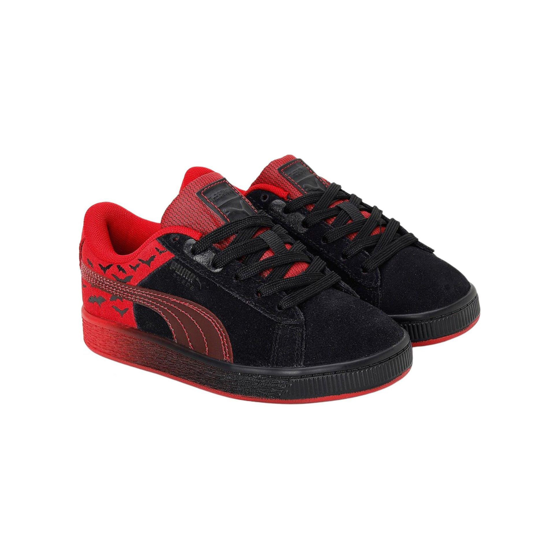 Order (TD) Batman x Puma Suede Classic 'Hitam Barbados Cherry' 383089-01