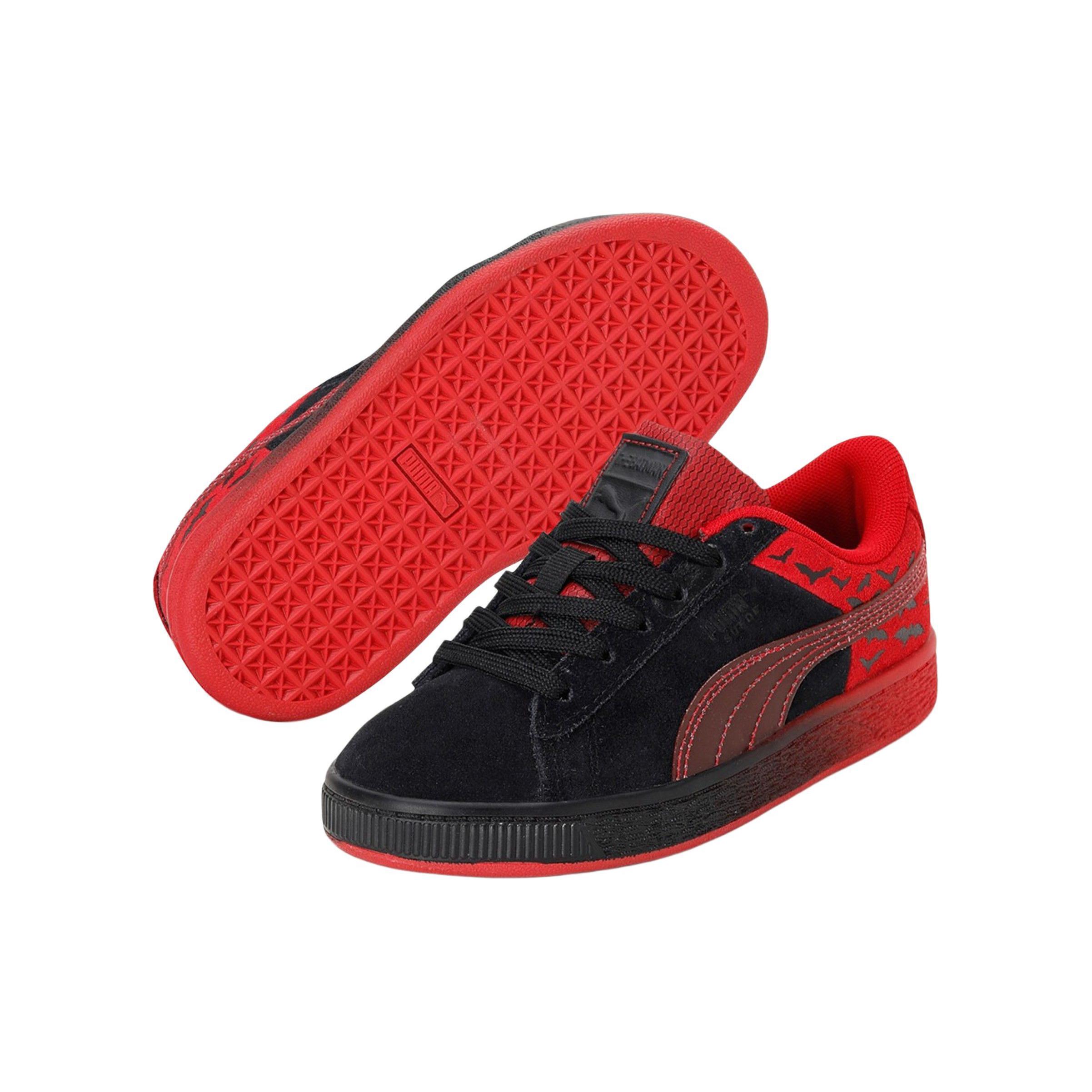 Shop (TD) Batman x Puma Suede Classic 'Hitam Barbados Cherry' 383089-01