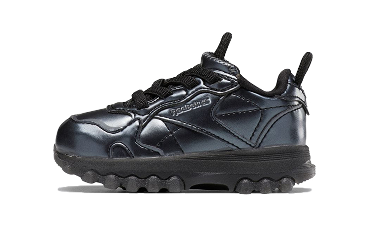 (Toddler) Cardi B x Reebok Classic Leather 'Black Dark Silver' HR0447