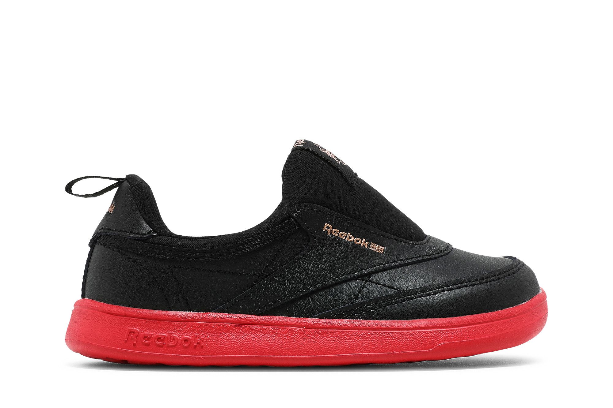 (Toddler) Cardi B x Reebok Club C Slip-On 3 'Black Vector Red' H05404