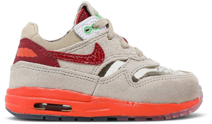 (TD) CLOT x Nike Air Max 1 'Kiss of Death' 2021 Lelaki Wanita Kasut Sneakers DH2492-100 Buy (TD) CLOT x Nike Air Max 1 'Kiss of Death' 2021 Lelaki Wanita Kasut Sneakers DH2492-100