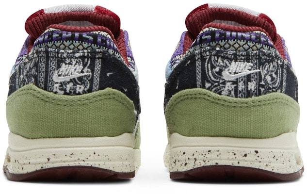 (TD) Concepts x Nike Air Max 1 SP 'Lienzo Oliva' DR2363-300 Details for (TD) Concepts x Nike Air Max 1 SP 'Lienzo Oliva' DR2363-300