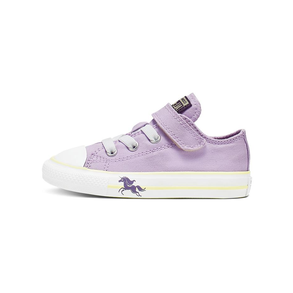(Toddler) Converse ' Hook-and-Loop Chuck Taylor All Star Low Top Purple 766205C