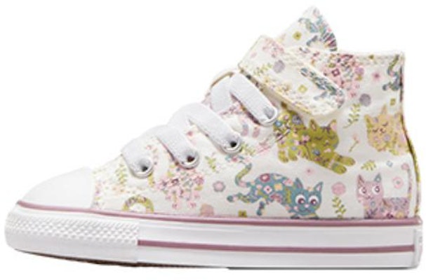 (Toddler) Converse All Star 1V Hi 'White Cat' A05235C Buy (Toddler) Converse All Star 1V Hi 'White Cat' A05235C