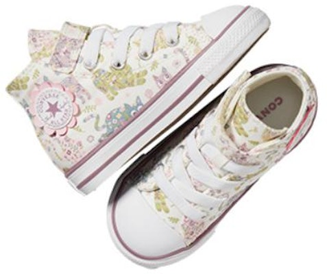 (Toddler) Converse All Star 1V Hi 'White Cat' A05235C Shop (Toddler) Converse All Star 1V Hi 'White Cat' A05235C