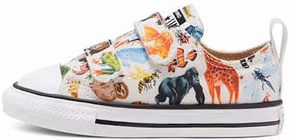 (Toddler) Converse Chuck Taylor All Star 2v Little White/Multi 768463C (Toddler) Converse Chuck Taylor All Star 2v Little White/Multi 768463C