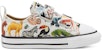 (TD) Converse Chuck Taylor All Star 2v Kanak-Kanak Putih/Multi 768463C