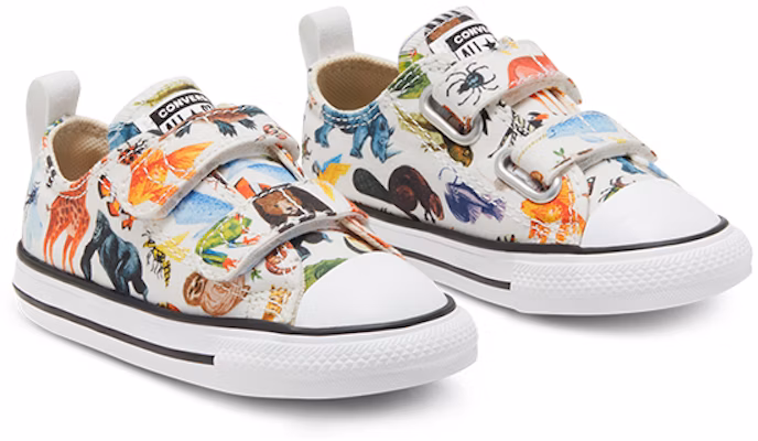 (Toddler) Converse Chuck Taylor All Star 2v Little White/Multi 768463C Lookbook (Toddler) Converse Chuck Taylor All Star 2v Little White/Multi 768463C
