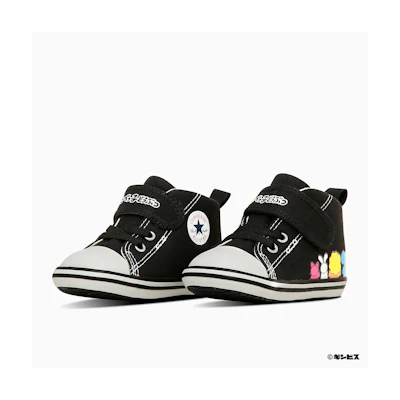 (TD) Converse Baby All Star V-1 Tabecko Animals Sneakers Black