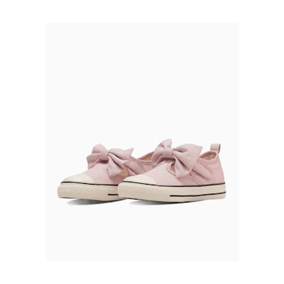 (TD) Converse Child All Star N Ribbon Strap V-1 OX Sneakers Smoky pink