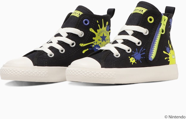 (Toddler) Converse Child All Star NZ High Top Sneakers - Splatoon 3 Edition White 37303221 Buy (Toddler) Converse Child All Star NZ High Top Sneakers - Splatoon 3 Edition White 37303221