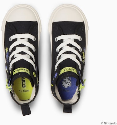 (Toddler) Converse Child All Star NZ High Top Sneakers - Splatoon 3 Edition White 37303221 Lookbook (Toddler) Converse Child All Star NZ High Top Sneakers - Splatoon 3 Edition White 37303221