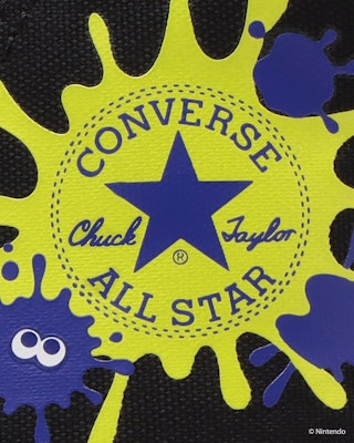 (Toddler) Converse Child All Star NZ High Top Sneakers - Splatoon 3 Edition White 37303221 Cheap (Toddler) Converse Child All Star NZ High Top Sneakers - Splatoon 3 Edition White 37303221