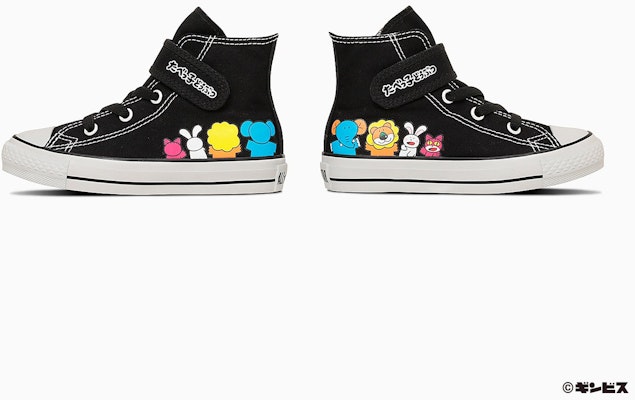 (Preschool) Converse Child All Star V-1 Hi / Tabekko Animal Sneakers Black 37303580 2