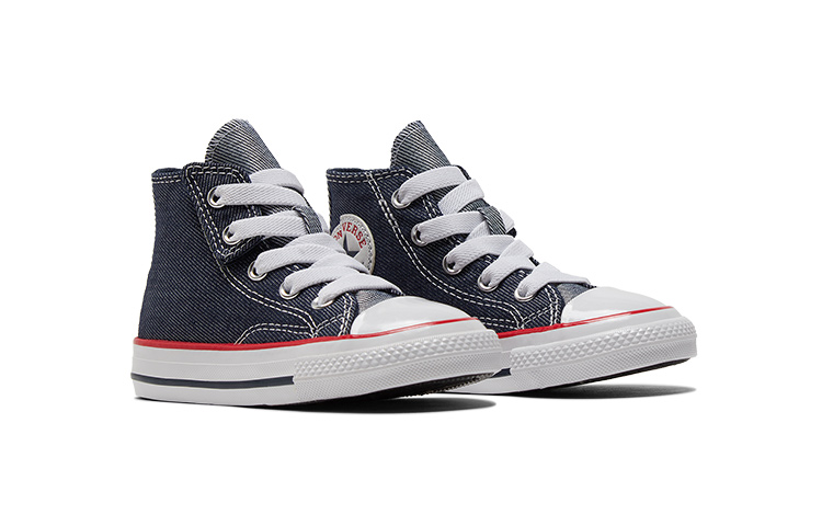 Lookbook 嬰幼兒 Converse 防滑耐磨 高筒 嬰幼兒鞋 藍色