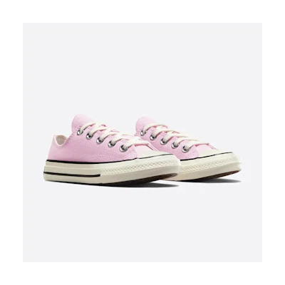 (TD) Converse Chuck 70 Ox Stardust Lilac Egret Black Youth Casual Shoes Pink