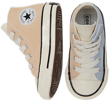 婴童 Converse Chuck Taylor All Star 1970s 1V 防滑耐磨 高筒休閒帆布鞋 藍棕 Purchase 婴童 Converse Chuck Taylor All Star 1970s 1V 防滑耐磨 高筒休閒帆布鞋 藍棕