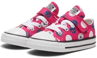 嬰童 Converse Chuck Taylor All Star 1V 防滑耐磨 低筒 帆布鞋 粉 Lookbook 嬰童 Converse Chuck Taylor All Star 1V 防滑耐磨 低筒 帆布鞋 粉