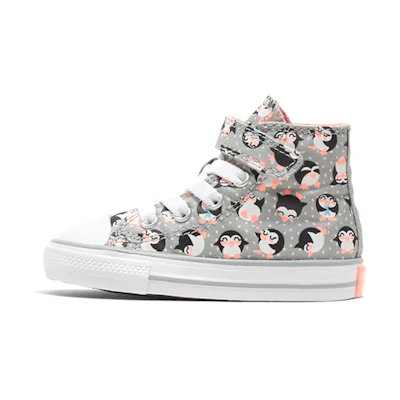 (TD) Converse Chuck Taylor All Star 1V Tundra Print High Top Shoe 'Black Gray'