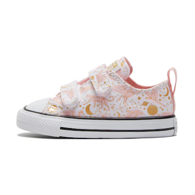 (TD) Converse Chuck Taylor All Star 2V Canvas Shoes Pink/White