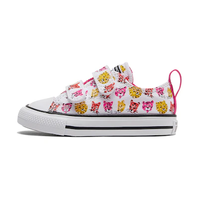 (TD) Converse Chuck Taylor All Star 2V 'Pink White Yellow'