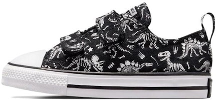 (Toddler) Converse Chuck Taylor All Star 2V Dinos Lo Sneaker 'Black White' A04770F (Toddler) Converse Chuck Taylor All Star 2V Dinos Lo Sneaker 'Black White' A04770F