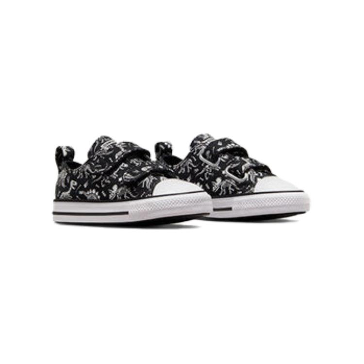 Order (TD) Converse Chuck Taylor All Star 2V Dinos Lo Sneaker 'Hitam Putih' A04770F