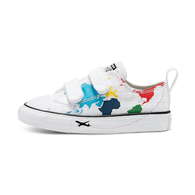 (TD) Converse Chuck Taylor All Star 2V Little White/Multi-Color