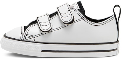 (Toddler) Converse Chuck Taylor All Star 2v Little White/Black 768783C (Toddler) Converse Chuck Taylor All Star 2v Little White/Black 768783C