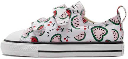 (Toddler) Converse Chuck Taylor All Star 2V 'White Red Green' A02605C (Toddler) Converse Chuck Taylor All Star 2V 'White Red Green' A02605C