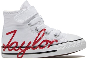 嬰兒 Converse Chuck Taylor All Star 魔術貼 復古耐磨 高筒休閒帆布鞋 白 Order 嬰兒 Converse Chuck Taylor All Star 魔術貼 復古耐磨 高筒休閒帆布鞋 白