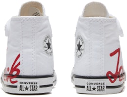 嬰兒 Converse Chuck Taylor All Star 魔術貼 復古耐磨 高筒休閒帆布鞋 白 Shop 嬰兒 Converse Chuck Taylor All Star 魔術貼 復古耐磨 高筒休閒帆布鞋 白