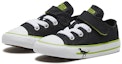 Shop (TD) Converse Chuck Taylor All Star Dinoverse Hook dan Loop 'Hitam Hijau' 766204C