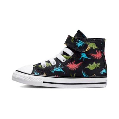 (TD) Converse Chuck Taylor All Star Easy-On Dinosaurs High Top 'Black'