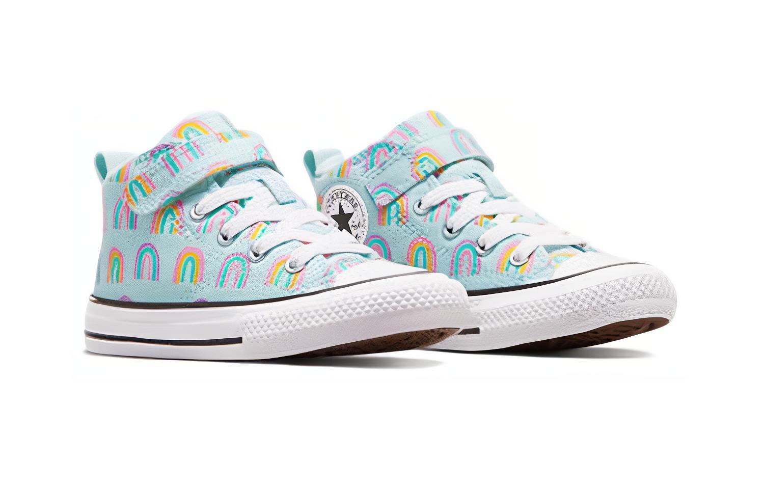 Lookbook (TD) Converse Chuck Taylor All Star Easy-On Rainbows Stretch-Lace 'Baby Blue' Anak-Anak A04775F