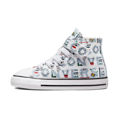 (TD) Converse Chuck Taylor All Star Easy-On High-Top Sneakers White/Blue