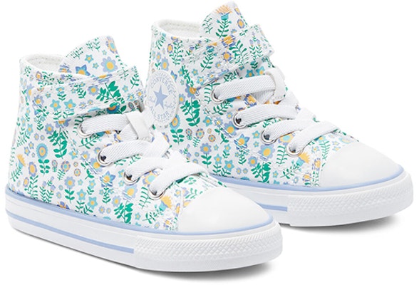 嬰幼兒 Converse Chuck Taylor All Star 高筒 小碎花薄荷綠 Lookbook 嬰幼兒 Converse Chuck Taylor All Star 高筒 小碎花薄荷綠