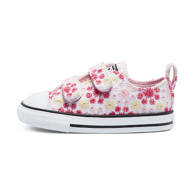 (TD) Converse Chuck Taylor All Star Low Top Embroidery Pink/Yellow