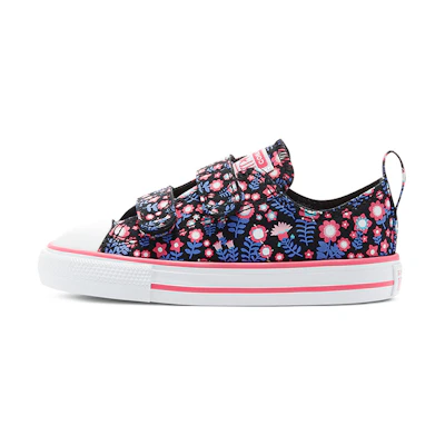(TD) Converse Chuck Taylor All Star Low Top Flowered Purple/Pink