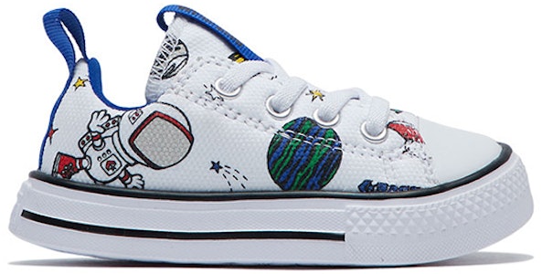 嬰童 Converse Chuck Taylor All Star Superplay 卡通宇航員印花 魔術貼休閒帆布鞋 白色 Order 嬰童 Converse Chuck Taylor All Star Superplay 卡通宇航員印花 魔術貼休閒帆布鞋 白色