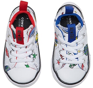 嬰童 Converse Chuck Taylor All Star Superplay 卡通宇航員印花 魔術貼休閒帆布鞋 白色 Shop 嬰童 Converse Chuck Taylor All Star Superplay 卡通宇航員印花 魔術貼休閒帆布鞋 白色