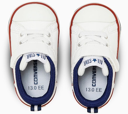 (Toddler) Converse Mini All Star N V-1 Sneakers White/Navy/Red 37303520 Lookbook (Toddler) Converse Mini All Star N V-1 Sneakers White/Navy/Red 37303520