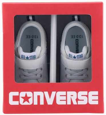 (TD) 컨버스 미니 올스타 N V-1 스니커즈 화이트/네이비 37303320 1