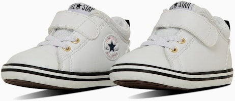 (Toddler) Converse Mini All Star V-1 Sneakers White/Gold 37303670 (Toddler) Converse Mini All Star V-1 Sneakers White/Gold 37303670