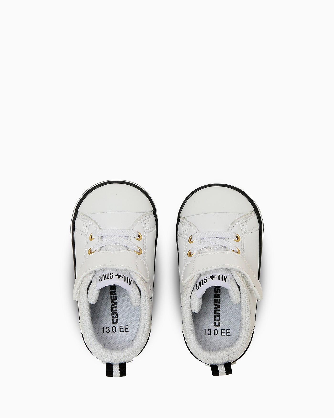 Lookbook (TD) Converse Mini All Star V-1 運動鞋 白/金 37303670