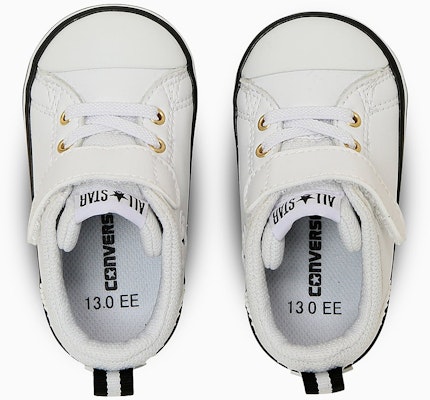 (Toddler) Converse Mini All Star V-1 Sneakers White/Gold 37303670 Lookbook (Toddler) Converse Mini All Star V-1 Sneakers White/Gold 37303670