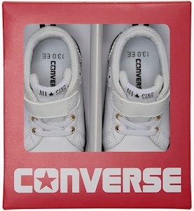 (TD) 컨버스 미니 올스타 V-1 스니커즈 화이트/골드 37303670 Cheap (TD) 컨버스 미니 올스타 V-1 스니커즈 화이트/골드 37303670