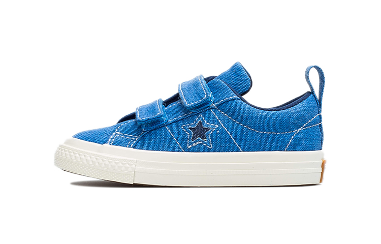 Buy Converse One Star 魔鬼氈低筒休閒童鞋 海洋藍